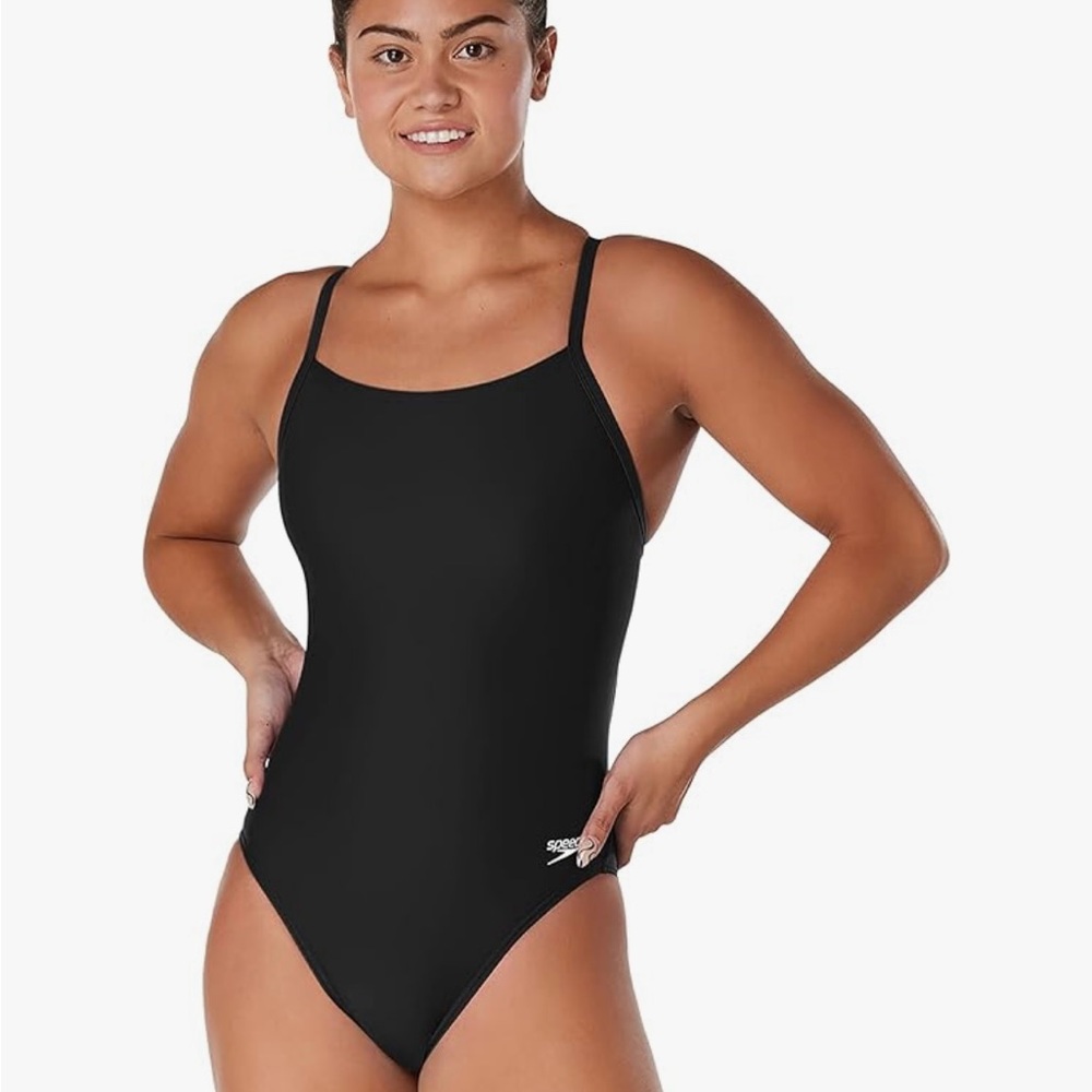 Speedo Eco Solid Flyback One Piece 22 NWT